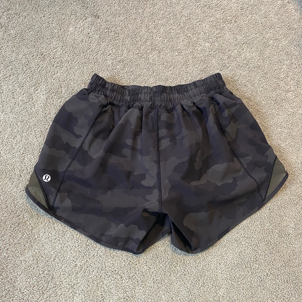 lululemon athletica Women’s Olive Camo Athletic Shorts